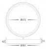 Auster Gold Trim to Suit 24W LED Ceiling Oyster Light
